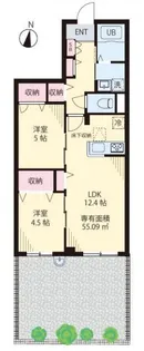 ボナール志村【1階】の間取り
