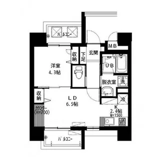 ブランシュール北町【2階】の間取り