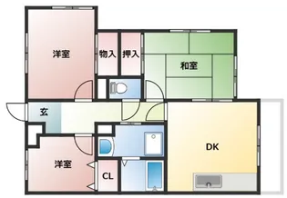 パークサイド中倉【2階】の間取り
