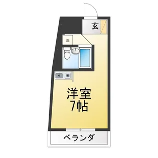 マンキンフ港南中央通【4階】の間取り