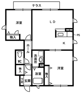 グランドゥールN・B棟【1階】の間取り