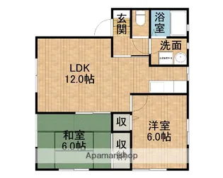 メルヴェーユS【1階】の間取り