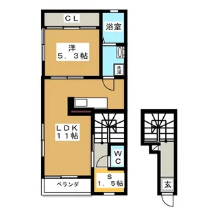 キュリオス【2階】の間取り