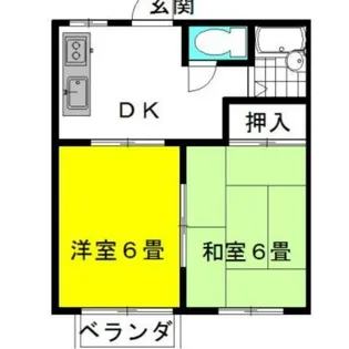 弐番館・飛龍A棟【1階】の間取り