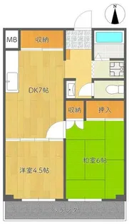 カーサデフローラ【5階】の間取り