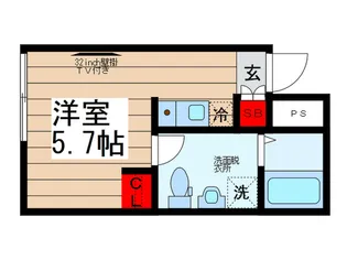 MERIDIAN KOIWA【2階】の間取り