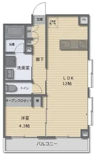ダイアパレス妙蓮寺【2階】の間取り