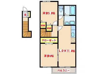 パークサイドヒルズ八幡EAST【2階】の間取り