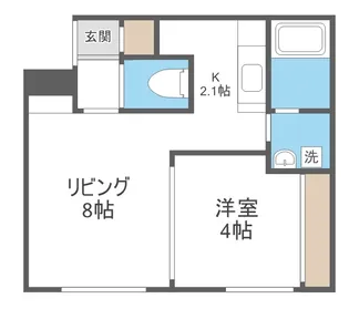 レーヴィア千歳【1階】の間取り