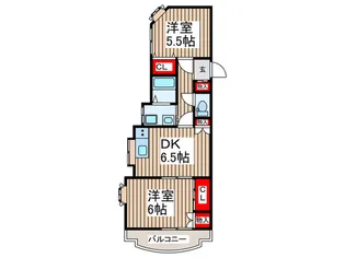 ベルシャンテ【2階】の間取り