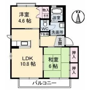 エルフォート【1階】の間取り