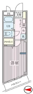 コンフォートベルハウスB棟【3階】の間取り