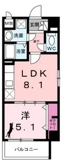 ファミール開南II【4階】の間取り