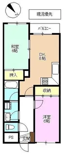 エクセルコーポ戸倉【4階】の間取り