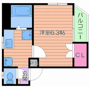 フィールド京橋【4階】の間取り