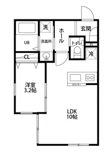 Alaise米山【2階】の間取り