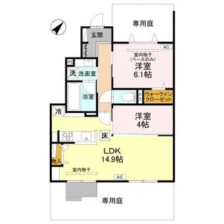 モナ・シエロ【1階】の間取り