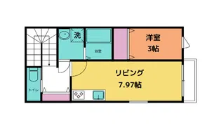 リュクスMKK【2階】の間取り