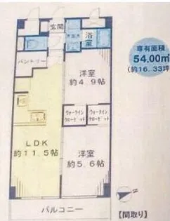 サニーハイツ上北沢【2階】の間取り