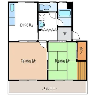 静岡県浜松市中央区西伊場町【アパート】の間取り
