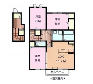 アリービオひがの 2F【2階】の間取り