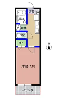 マイキャッスル医大前【2階】の間取り