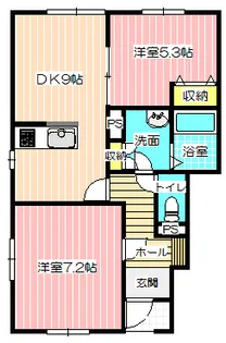 エレガントハウス【1階】の間取り
