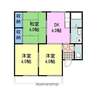 サンパークK【2階】の間取り