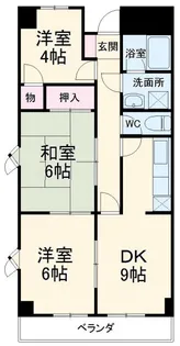 KRプラザ【3階】の間取り