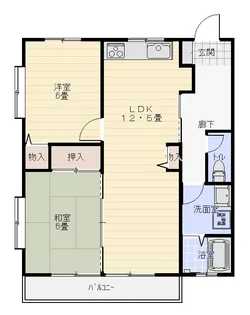 ハイツ・ピア4【2階】の間取り