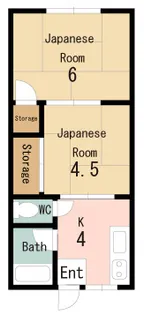 マリン新町【2階】の間取り