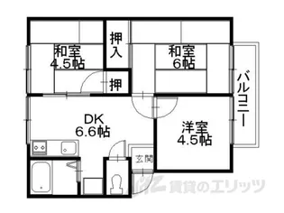ハイツ梅田【2階】の間取り
