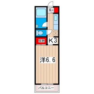 みかの原コーポラスII【1階】の間取り