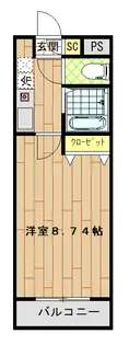 プラチナコート58番館【2階】の間取り
