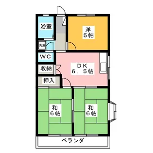 第一サンパレス【2階】の間取り