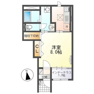 新生ソレイユ【1階】の間取り