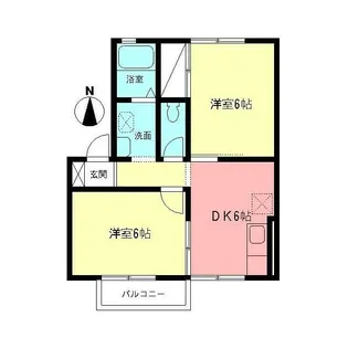 神奈川県小田原市酒匂6【アパート】の間取り