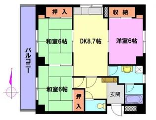 エスポワール川口【1階】の間取り
