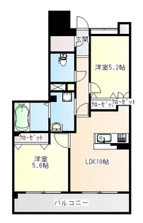 宮城県仙台市若林区清水小路【マンション】の間取り