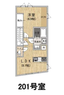 プランドール宮町【2階】の間取り