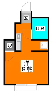 ハイホーム【2階】の間取り