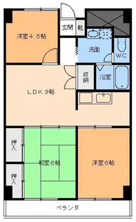 ライブタウン高砂【4階】の間取り