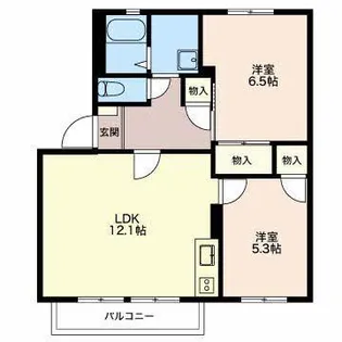 ファミール西日野 B棟【2階】の間取り