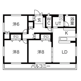 レスコNAKADA【3階】の間取り
