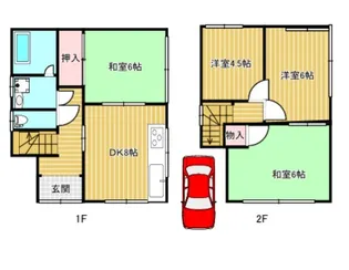 奈良県奈良市六条西2【一戸建】の間取り
