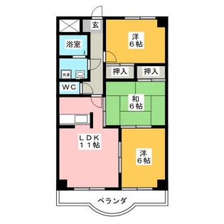 ソシエ 2001【2階】の間取り
