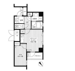 東京都新宿区余丁町【マンション】の間取り