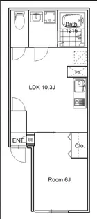 2LDKの間取り画像