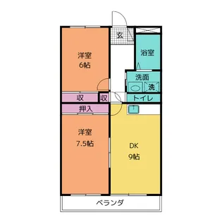 East Side【1階】の間取り