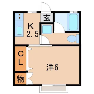 諏訪コーポ【1階】の間取り